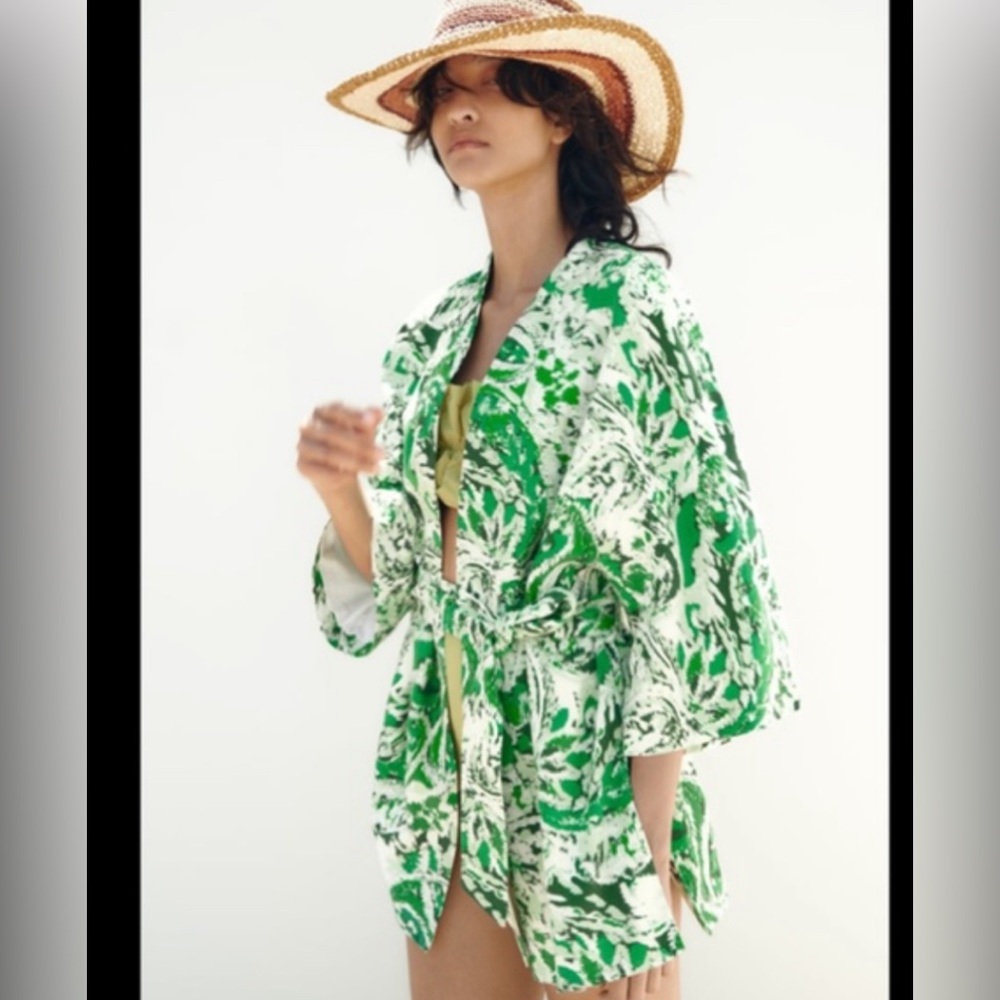 NWT Zara Belted Kimono